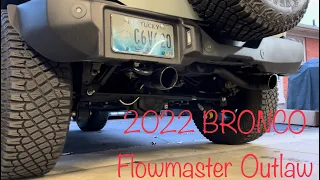 2021+ Bronco 2.7L - Flowmaster Outlaw exhaust