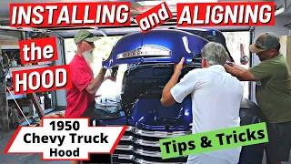 1950 Chevy Truck (Ep 89) Installing and Aligning the Hood and Fenders