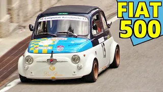 Old Fiat 500/650 NP Giannini HillClimb/Cronoscalata, Little Cars, BIG Fun! 700cc Twin-Cylinder Sound