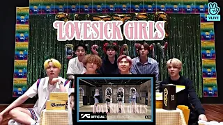 BTS Reaction to Blackpink "love sick girls" Dance practice ep-59 #armyblinkmade @universe4434