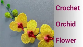 how to crochet orchid flower || crochet orchid (part 1 ) || crochet flowers