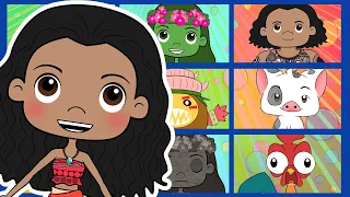 Animated Moana Finger Family | Finger Family Songs