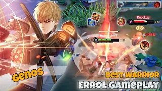 Errol / Genos Slayer Lane Pro Gameplay | One Of The Best Warrior | Arena of Valor Liên Quân mobile