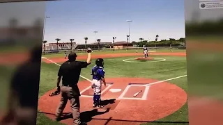 Baseball kid does the griddy