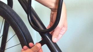 How to mount a U lock to a bike with a Huldit bike lock holder