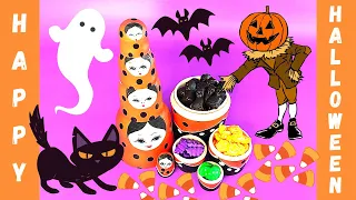 HALLOWEEN CANDIES | SPOOKY CREATURES INSIDE NESTING DOLLS