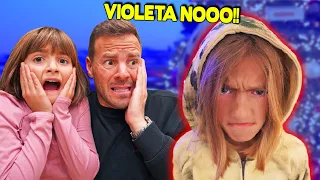 VIOLETA VE POR PRIMERA VEZ EL ARBOL Itarte vlogs