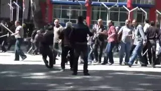 Violent clashes at Georgia anti-government rally