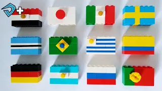 BANDEIRAS DO MUNDO de LEGO (Part 1) - Tutorial