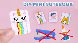 [Quyensachnho] Cách làm sổ tay Mini chỉ với Kéo và Giấy | DIY Mini notebook | Back to school