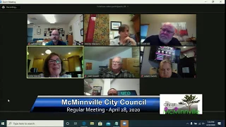 McMinnville City Council Meeting 4/28/2020