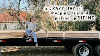 a CRAZY DAY of renovation errands (tile, shopping, siding & more!) VLOGMAS Day 11