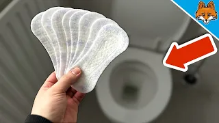 Stick a Panty Liner to your Toilet and WATCH WHAT HAPPENS💥(Amazing)🤯