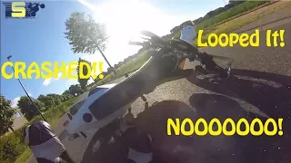 CRASHED My 701 Supermoto! And Almost Droped It Again.. Wheelie Fail!