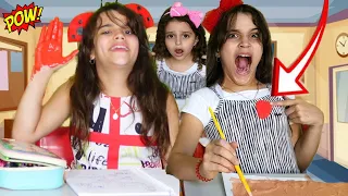 Marina e Elisa e histórias sobre o ensino fundamental e seus colegas