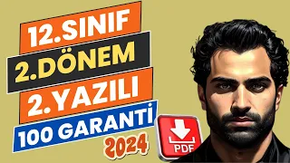 12. SINIF İNGİLİZCE 2. DÖNEM 2. YAZILI SORULARI | YENİ SINAV SİSTEMİ | 2023-2024