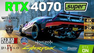 RTX 4070 SUPER 12GB - Test in 10 Games | 1080p | 1440p | 4K |