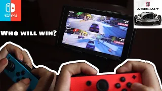 Best Racing Game? Asphalt 9 Legends Nintendo Switch Handheld Gameplay 2 Players Co-Op