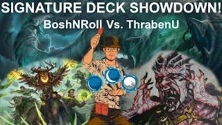 SIGNATURE SHOWDOWN! Beans, SharkStill, and Loam Pox vs. ThrabenU's Goblins, Nic FIt, and Stax! MTG