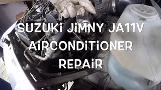 Suzuki Jimny JA11V airconditioner repair