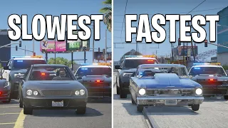 Upgrading Slowest to Fastest Getaway Car in GTA 5 RP