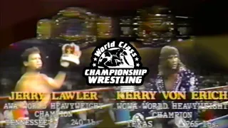 Jerry Lawler v Kerry von Erich (WCCW, 9/24/88) Title Unification Match