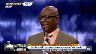 UNDISPUTED - Dickerson on Kaepernick’s reps latest statements