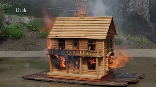 Wooden Dollhouse Fire 5