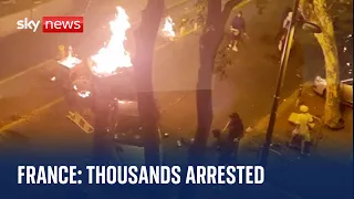 France riots: Thousands arrested after fifth night of violent protests