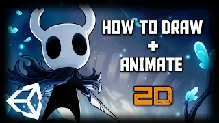 How to Draw and Animate Hollow Knight Characters - PS and Unity BEGINNER TUTORIAL (2019)