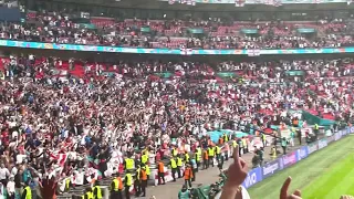 England fans sing Sweet Caroline vs Germany