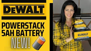 BRAND NEW! DeWalt 5AH Powerstack Battery Unboxing, Overview & Demo DCBP520 Review