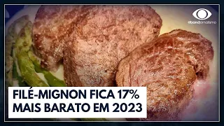 Filé-mignon fica 17% mais barato e lidera como carne com maior queda de preço | JORNAL DA BAND