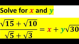 Equations involving Surds