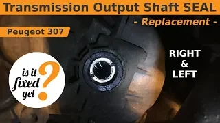 Transmission Output Shaft SEAL Replacement - Peugeot 307