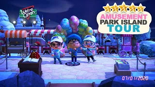 Incredible Amusement Park 5 Star Island Tour in Animal Crossing New Horizons!