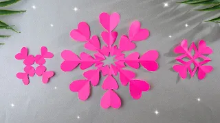 Cómo hacer fácil la decoración de corazones de papel [Manualidades con papel]