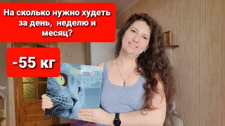 -55 кг! На Сколько НУЖНО ХУДЕТЬ в День, Неделю и Месяц Бодрое утро #36 как похудеть  мария мироневич