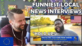 European Reacts to Funniest American Local News Interviews of All Time! (HILARIOUS)