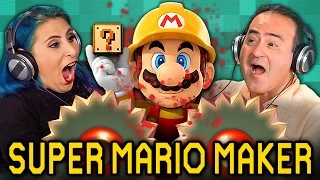 ADULTS PLAY SUPER MARIO MAKER (Adults React: Gaming)