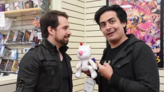 Final Fantasy XV Moogle Skit at Game Realms - with Ray Chase (Noctis) & Robbie Daymond (Prompto)