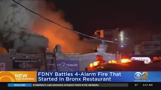 4-Alarm Fire At Bronx Restaurant