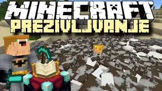 MINECRAFT PREŽIVLJAVANJE: POJELE ME KRAVE I NAJBOLJI PICKAXE!!!