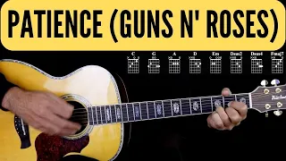 Guns N' Roses - Patience - Easy Guitar - Chords & Lyrics - Chitarra