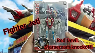 Transformers Knockoff dari MR.DIY | Pocket War Commander - Red Devil | For Collection Only.