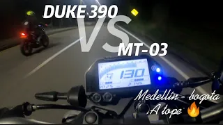 DUKE 390 NG vs MT 03 V2