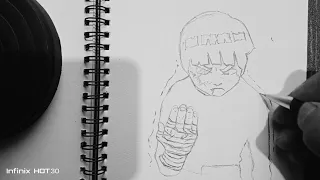 Naruto|| Rock lee Drawing tutorial step by step #drawing #trending