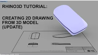 Rhino Tutorial: Creating 2D Drawing from 3D Model (Update)