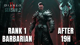 World First Level 100 Barbarian after 19 Hours - Diablo 4 Season 2