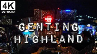 Aerial Cinematic of Genting Highland at Night, Pahang Malaysia with Relaxing Music | Drone View
